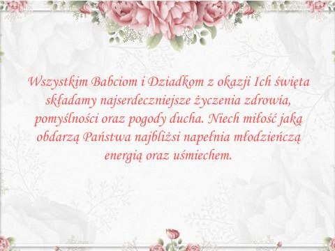 Dzień Babci i Dziadka