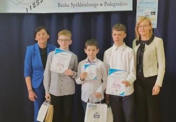 Nasi uczniowie na podium Gminnego Konkursu Matematycznego!