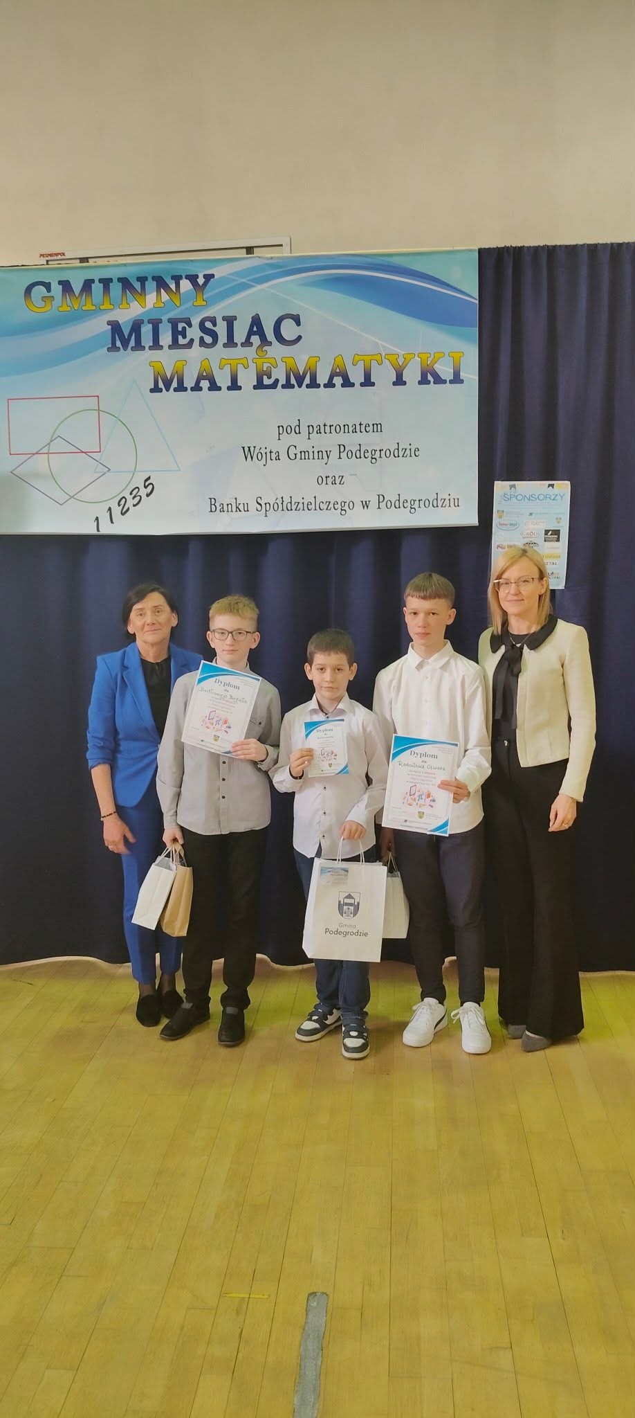 Nasi uczniowie na podium Gminnego Konkursu Matematycznego!