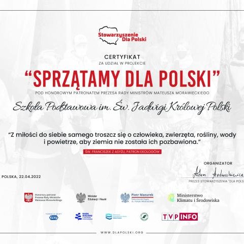 "SPRZĄTAMY DLA POLSKI"