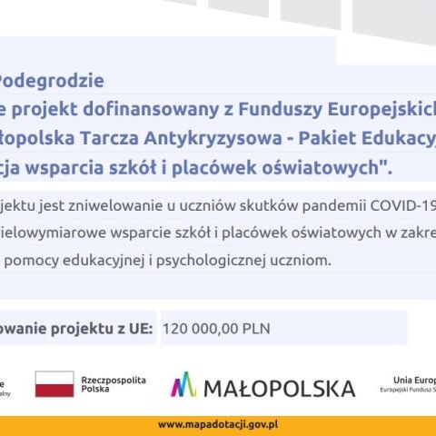 ,, Małopolska Tarcza Antykryzysowa- Pakiet Edukacyjny II"