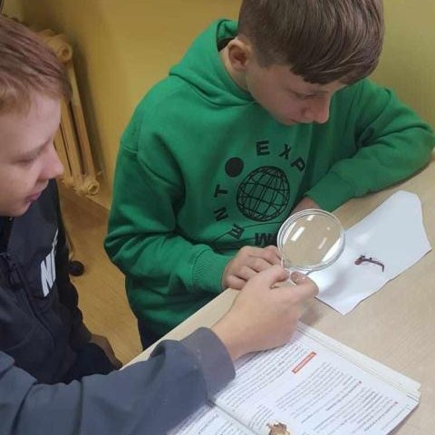 Klasa VI i spotkanie z dżdżownicą.