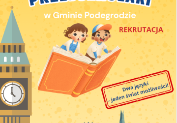Rekrutacja dzieci do projektu  „Let’s play! Dwujęzyczne przedszkolaki w Gminie Podegrodzie”